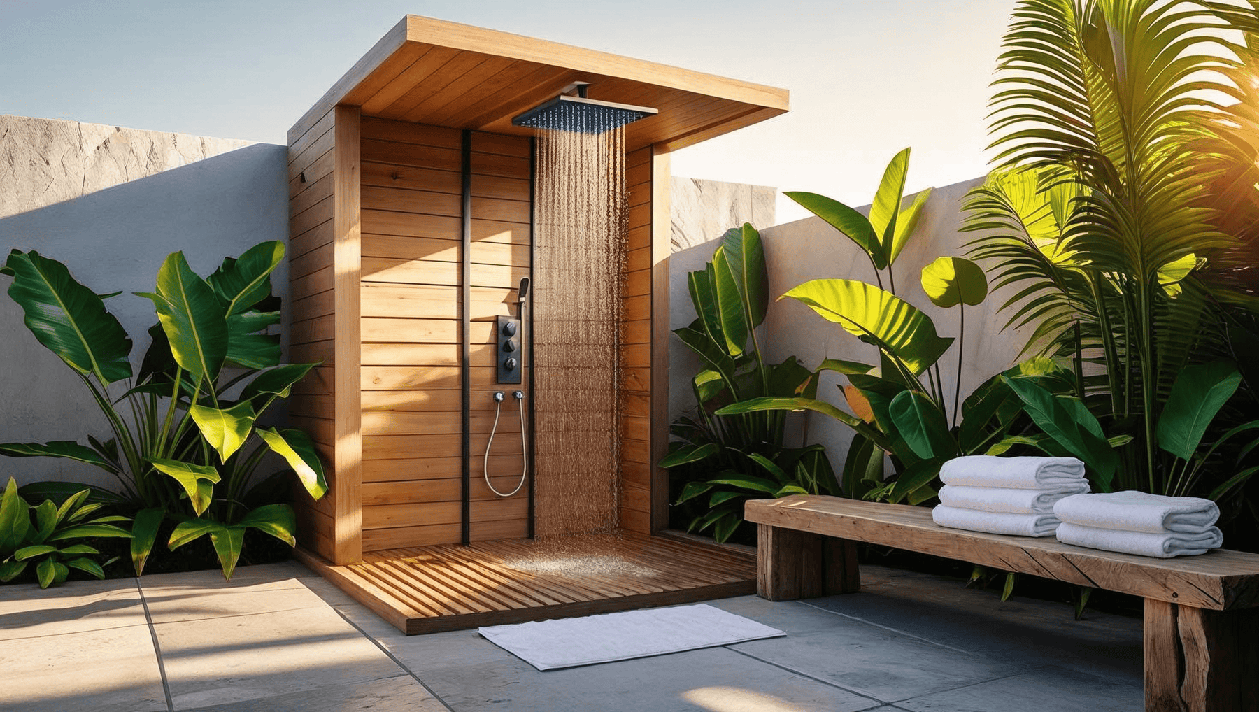 Building an Outdoor Shower Guests Will Rave About — A Must-Have for Airbnb & VRBO Hosts