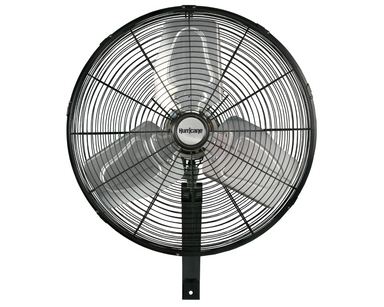 Hurricane® Pro 20" High Velocity Oscillating Wall Mounted Fan - Black