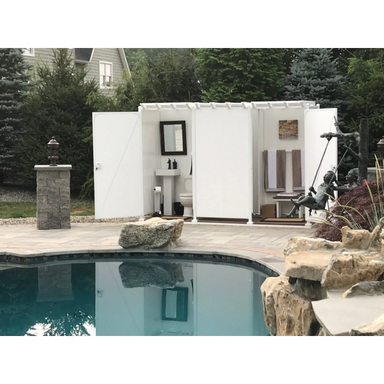 Todd Pod Cabana/Locker Outdoor Shower Kit_Open