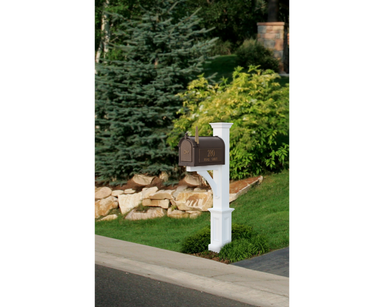 Yard Craft Stylish Bronze Whitehall Aluminum Mailbox