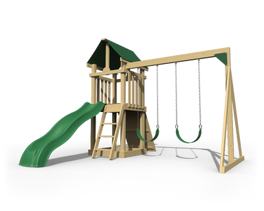 Yard Craft Backyard Hideout Wood Playset For Kids