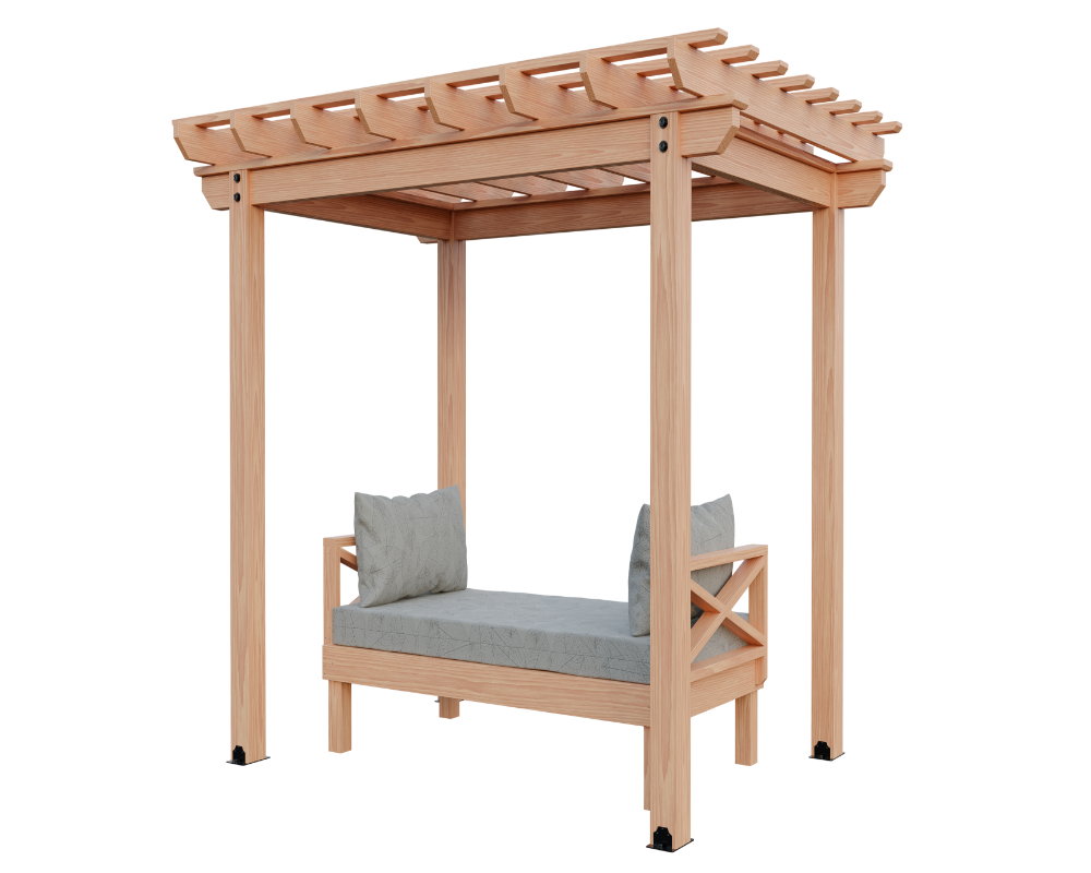 Yard Craft 8 x 10 Cedar Pergola Kit - Beauty in Every Detail