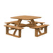 A&L Furniture 44 inch Square Walk-In Table_Cedar