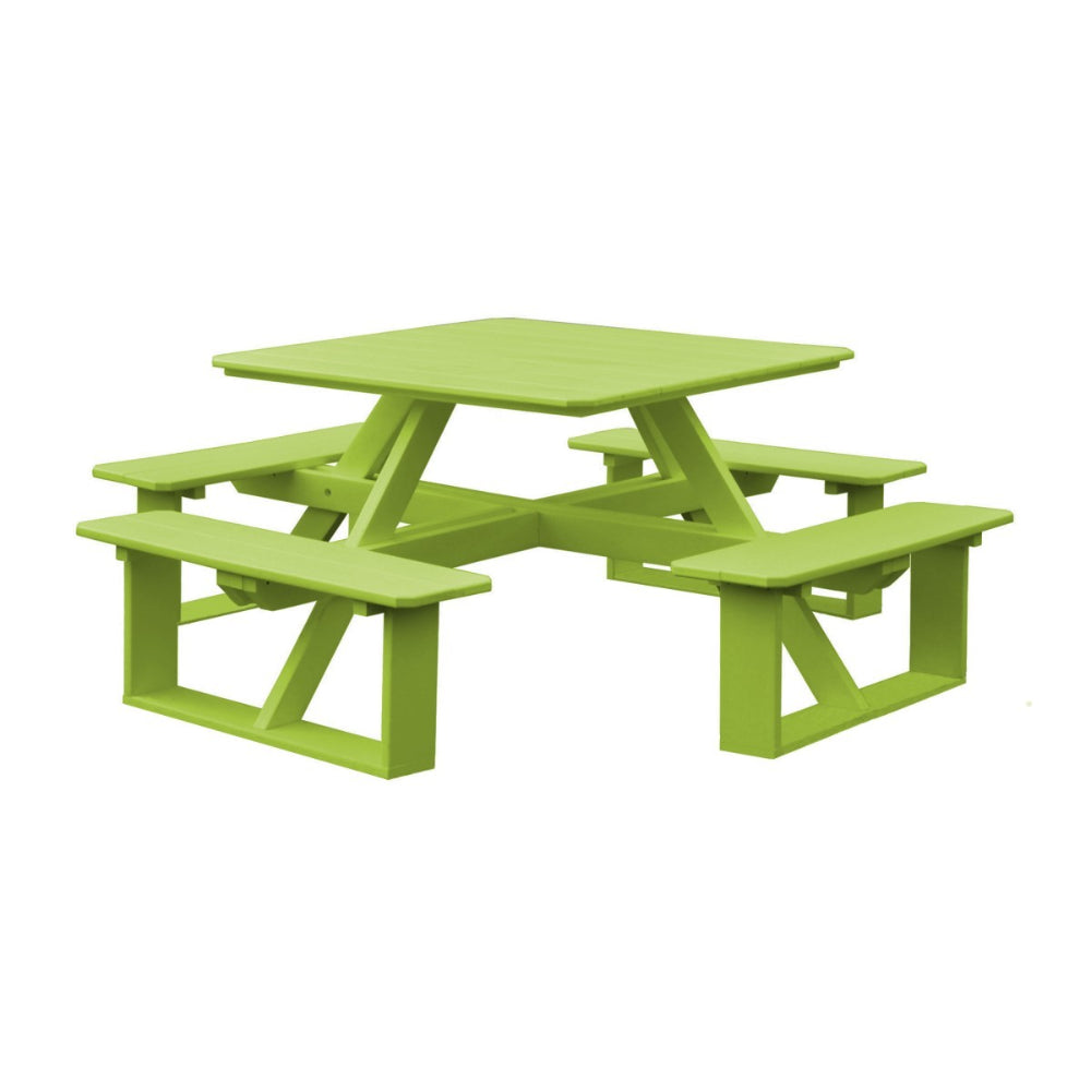 A&L Furniture 44 inch Square Walk-In Table_Lime