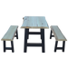 A&L Furniture 4' Ridgemont Table with 2 Benches_Unifinish