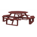 A&L Furniture 54-inch Amish-Made Octagonal Poly Walk-In Picnic Tables_Cherrywood