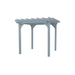 A&L Furniture 6'x 8' Bradford Pergola with Swing Hanger_Gray