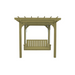 A&L Furniture 6'x 8' Bradford Pergola with Swing Hanger_Linden Leaf