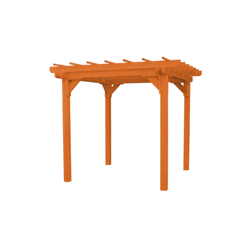 A_L_Furniture_6_x_8_Bradford_Pergola_with_Swing_Hanger_Redwood
