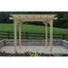 A&L Furniture 6'x 8' Bradford Pergola with Swing Hanger Unfinished