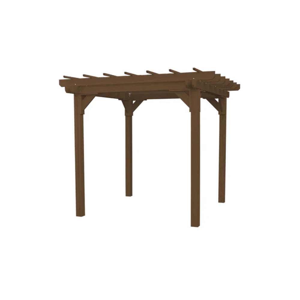 A_L_Furniture_6_x_8_Bradford_Pergola_with_Swing_Hanger_Walnut