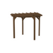 A_L_Furniture_6_x_8_Bradford_Pergola_with_Swing_Hanger_Walnut