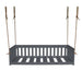 A&L Furniture 75" Deep Seating Mission Swing with Rope Dark Gray