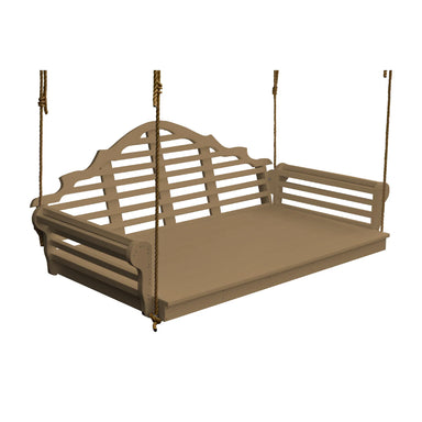 A&L Furniture Poly Marlboro Swingbed Weatheredwood