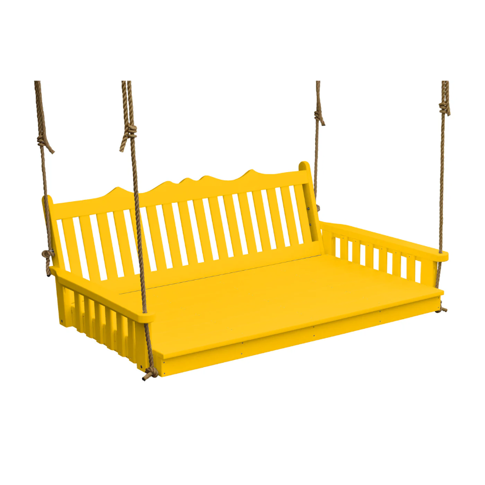 A&L Furniture Poly Royal English Swingbed Yellow