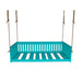 A&L Furniture Twin Mission Hanging Daybed with Rope Aruba Blue
