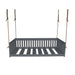 A&L Furniture Twin Mission Hanging Daybed with Rope Dark Gray
