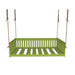 A&L Furniture Twin Mission Hanging Daybed with Rope Lime