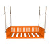 A&L Furniture Twin Mission Hanging Daybed with Rope Orange