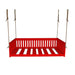 A&L Furniture Twin Mission Hanging Daybed with Rope Red