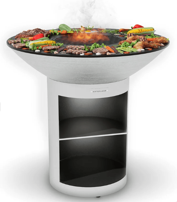 Arteflame Classic 40″ Grill Tall Round Base with Storage