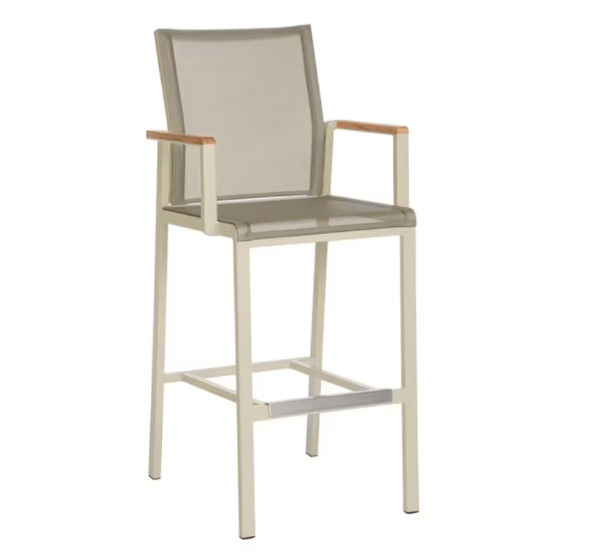 Aura 7-Piece Rectangular Bar Patio Dining Set - Barlow Tyrie