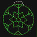 Brite Ideas 36" LED Snowflake Ornament Holiday Lighting - Green