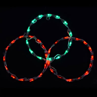 Brite Ideas LED 3 R/G Circle Peak Topper Holiday Lighting - Red/Green