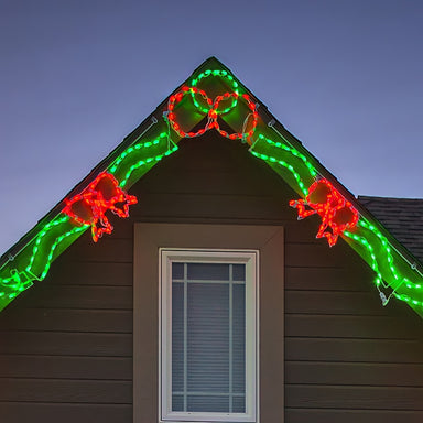 Brite Ideas LED 3 R/G Circle Peak Topper Holiday Lighting - Red/Green
