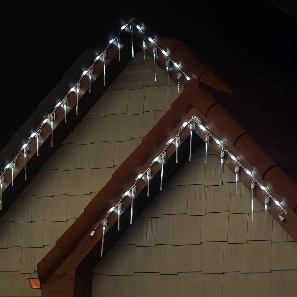 Brite Ideas LED Rain Light Linkable Freestyle Holiday Lighting - White