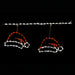 Brite Ideas LED Santa Hat Freestyle Linkable Holiday Lighting Red White