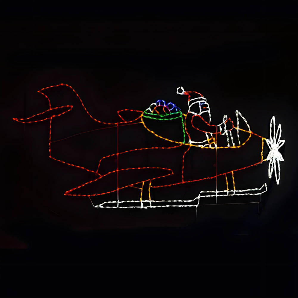 Brite Ideas LED Santa Plane