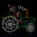 Brite Ideas LED Santa Tractor
