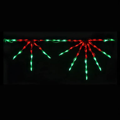 Brite Ideas LED Starburst Linkable Holiday Lighting Red Green