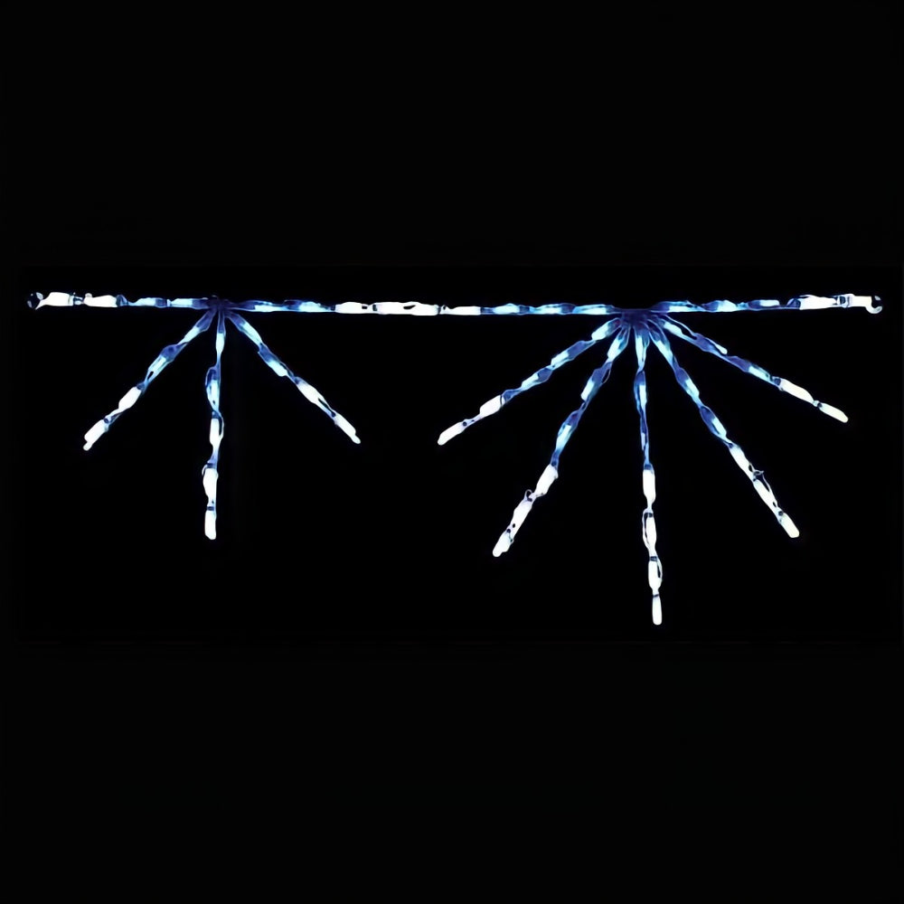 Brite Ideas LED Starburst Linkable Holiday Lighting White Blue