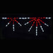 Brite Ideas LED Starburst Linkable Holiday Lighting White Red