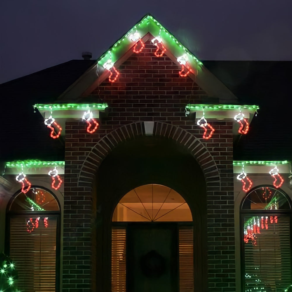Brite Ideas LED Steel Stocking Linkable Freestyle Red Green White