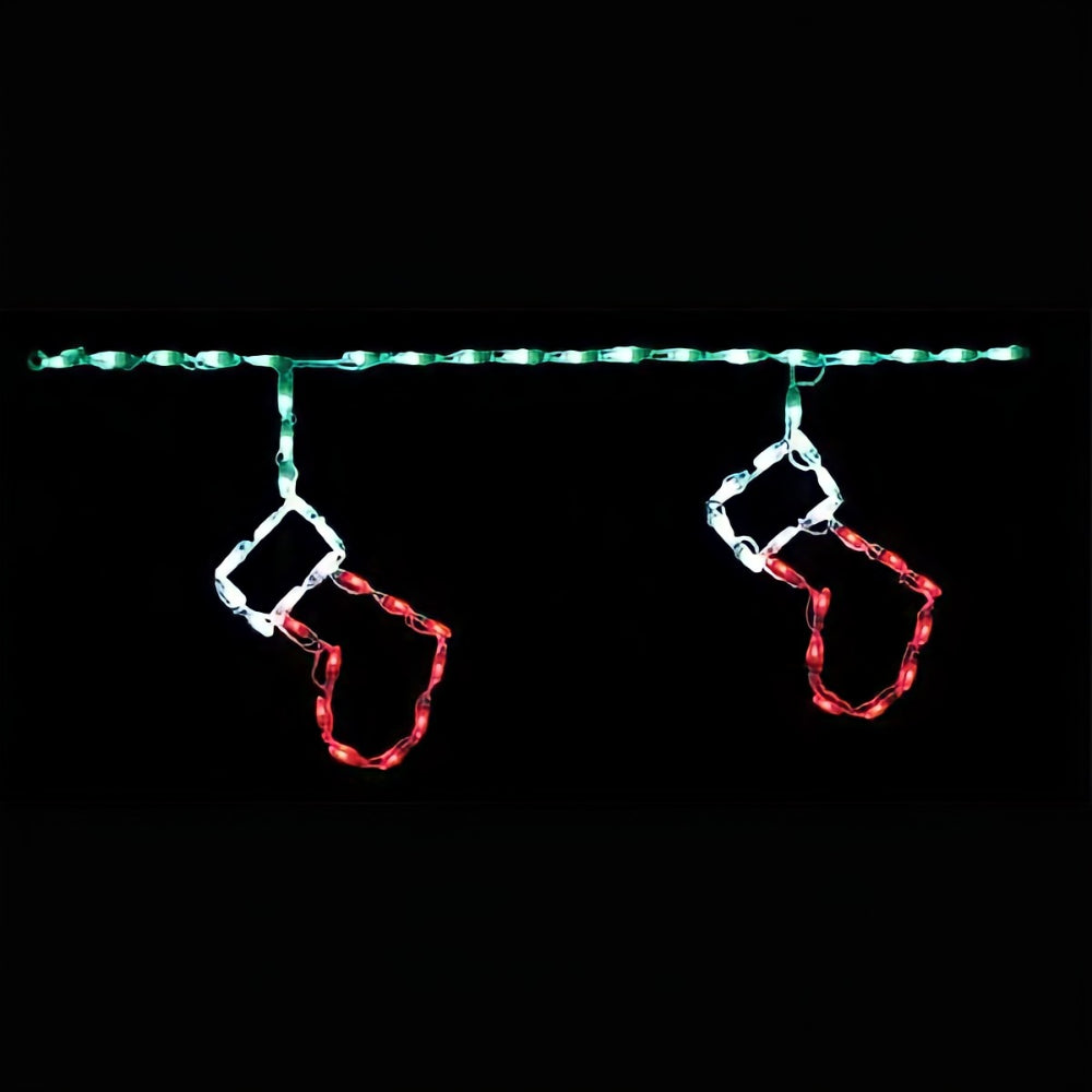 Brite Ideas LED Steel Stocking Linkable Freestyle Red Green White
