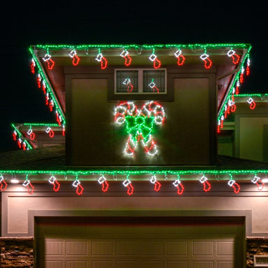 Brite Ideas LED Steel Stocking Linkable Freestyle Red Green White