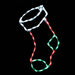 Brite Ideas LED Stocking Empty Ornament Holiday Lighting - Multi Color