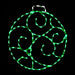 Brite Ideas Small LED Scroll Ornament - Green