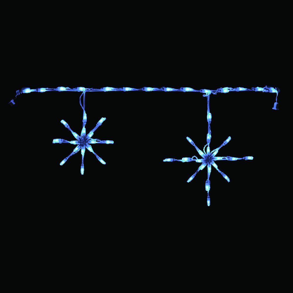 Brite Ideas Snowflake Freestyle Linkable Holiday Lighting Ice Blue