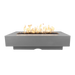 an image of natural gray colored Del Mar fire pit  with flames