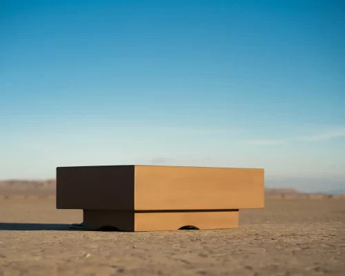 an image of del mar fire pit in the middle of the desert