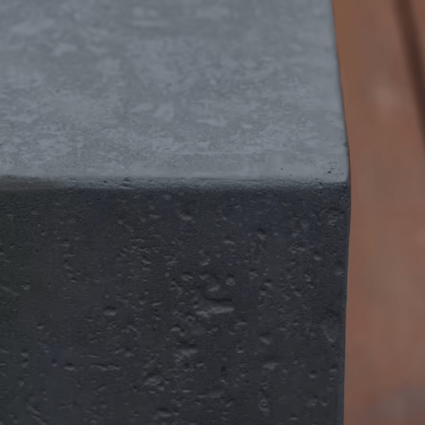 Elementi Metropolis 56" Rectangular Concrete Gas Fire Pit Table