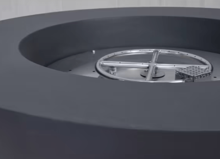 Elementi Round Concrete Fire Pit –  42” Lunar Bowl