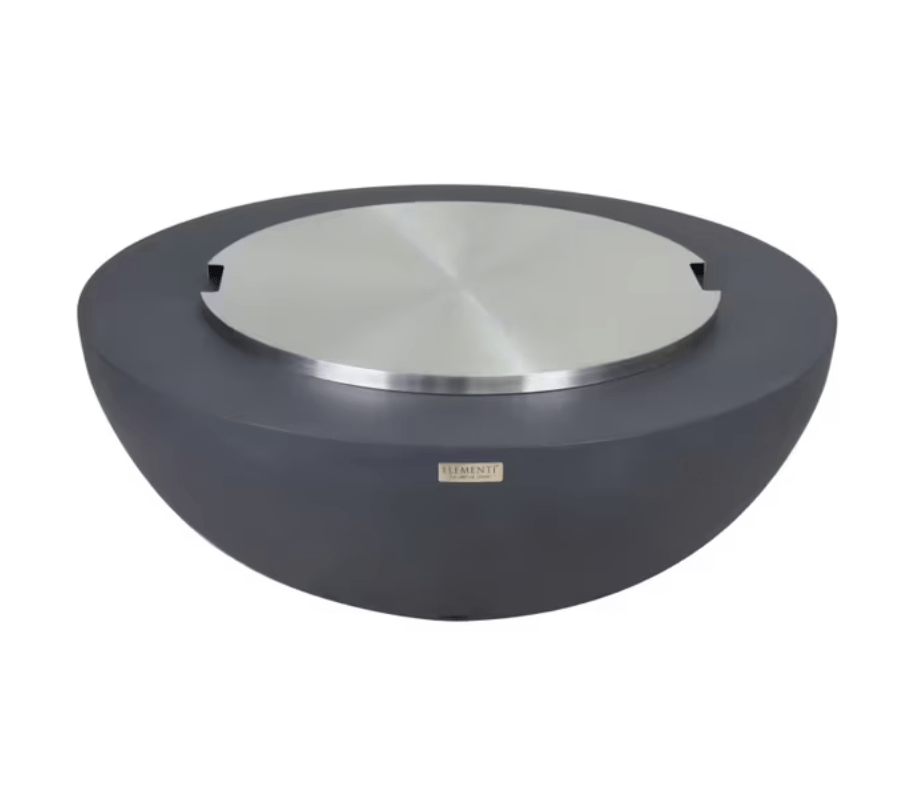 Elementi Round Concrete Fire Pit –  42” Lunar Bowl