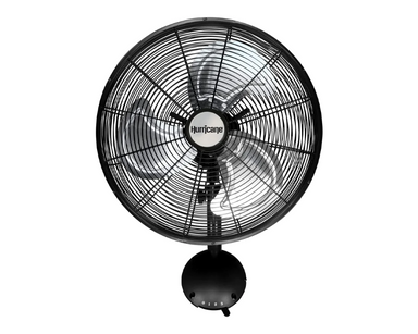 Hurricane® 16" Oscillating Wall Mounted Fan High Velocity - Black