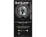 Hurricane® 16" Oscillating Wall Mounted Fan High Velocity - Black
