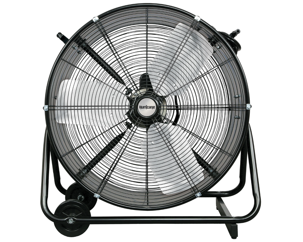 Hurricane® 24'' Heavy-duty High-speed Round Portable Drum Fan